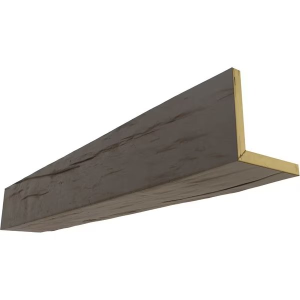 2-Sided (L-beam) Riverwood Endurathane Faux Wood Ceiling Beam, NaturaL Honey Dew, 6